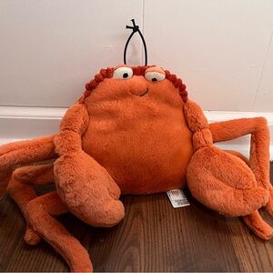 Jellycat Crispy Crab Orange Crab Toy